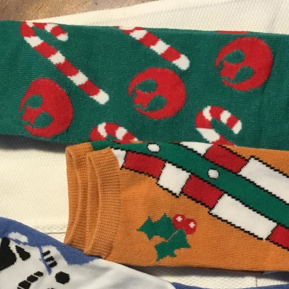 Star Wars Christmas Themed Socks | 2 Ankle | 1 Over-Calf | NWOT - Picture 6 of 8